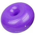 2021 New Design Gym Fitness Equipment Fitness Boule de yoga PVC PVC Antiflable Donut PVC avec pompe à air